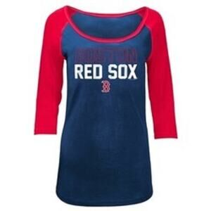 Genuine Merchandise Boston Red Sox Quarter Sleeve T-Shirt Women's XS MLB